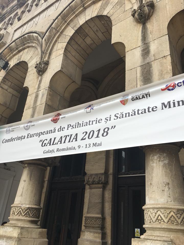 Conferinței Europene de Psihiatrie și Sănătate Mintală „Galatia 2018”.