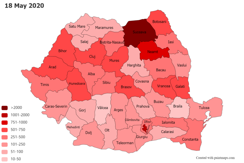Încă 155 de români infectați cu noul coronavirus. Bilanțul continuă să scadă de la o zi la alta