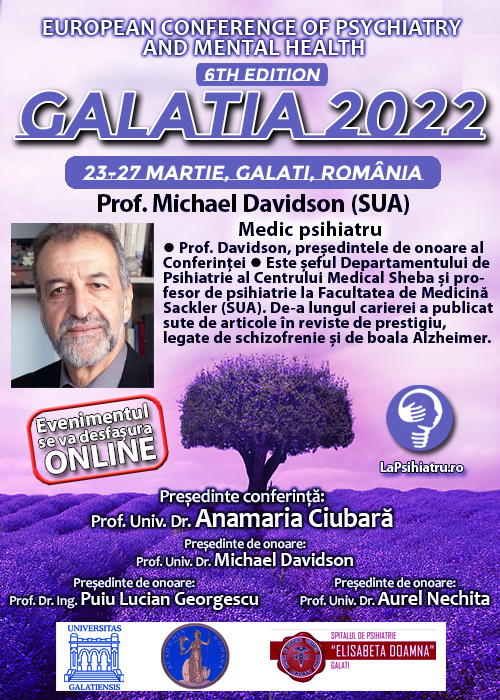 GALATIA 2022. Prof. Michael Davidson, președintele de onoare al conferinței