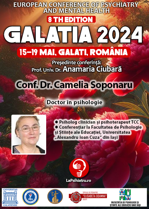 Galatia 2024. Conf. Dr. Camelia Soponaru