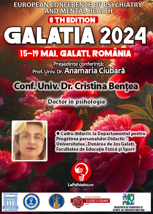 Galatia 2024. Conf. Univ. Dr. Cristina Bențea