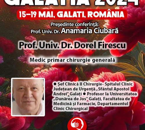Galatia 2024. Prof. Univ. Dr. Dorel Firescu