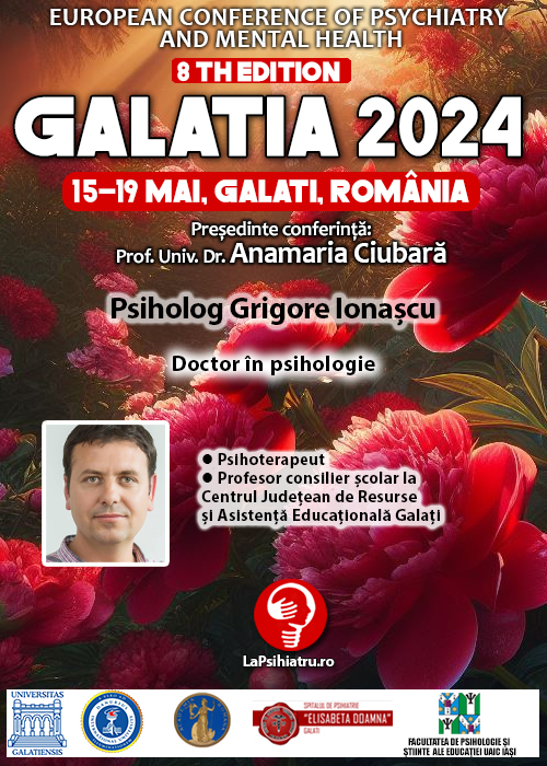 Galatia 2024. Psiholog Grigore Ionașcu