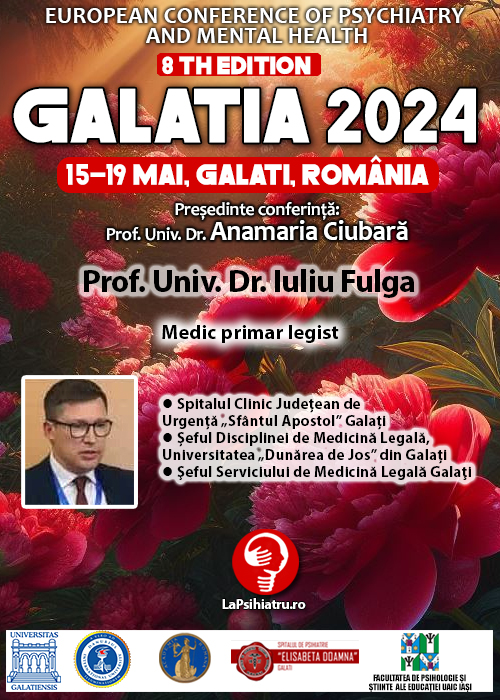 Galatia 2024. Prof. Univ. Dr. Iuliu Fulga