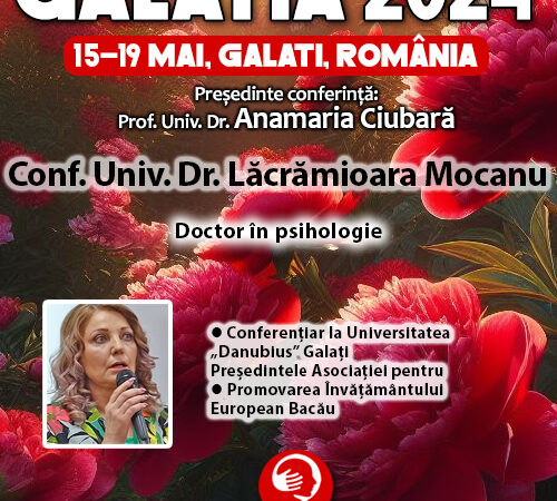 Galatia 2024. Conf. Univ. Dr. Lăcrămioara Mocanu
