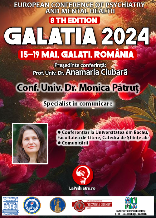 Galatia 2024. Conf. Univ. Dr. Monica Pătruț