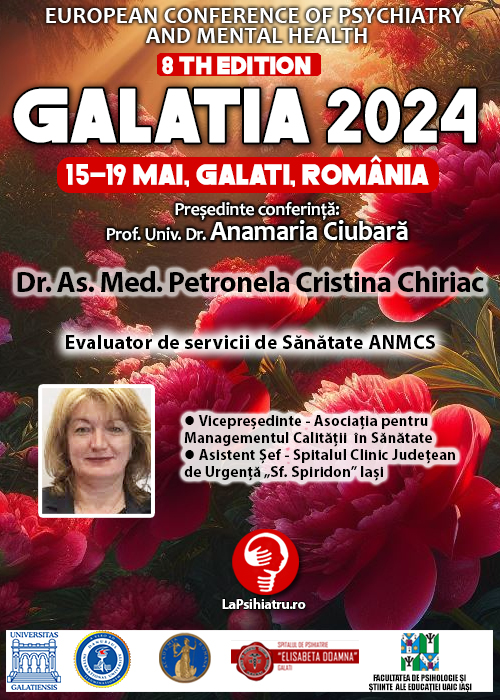 Galatia 2024. Dr. As. Med. Petronela Cristina Chiriac