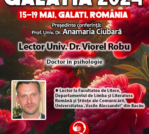 Galatia 2024. Lector Univ. Dr. Viorel Robu