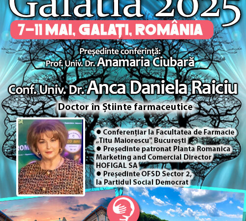 Conf. Univ. Dr. Anca Daniela Raiciu. De la resurse naturale la soluții inovatoare. Conferința de Psihiatrie Galatia 2025
