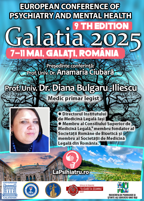 Prof. Univ. Dr. Diana Iliescu-Bulgaru, medicul care găsește răspunsuri acolo unde alții văd întrebări. Conferința de Psihiatrie Galatia 2025