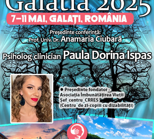 Psiholog clinician Paula Dorina Ispas, la Conferința Europeană de Psihiatrie și Sănătate Mintală Galatia 2025