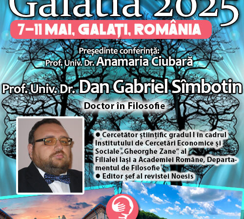 Conexiuni filosofice la „Galatia 2025”: Prof. Univ. Dr. Dan Gabriel Sîmbotin. Conferința de Psihiatrie Galatia 2025
