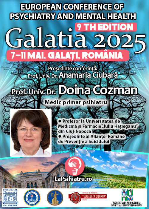 Prof. Univ. Dr. Doina Cozman: Comportamentul suicidar. Conferința de Psihiatrie Galatia 2025
