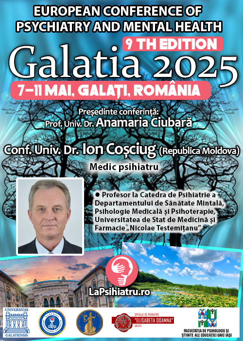 Conf. Univ. Dr. Ion Coșciug: Managementul tulburărilor non-cognitive în demență. Conferința de Psihiatrie Galatia 2025