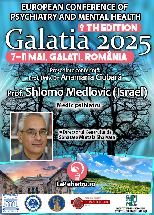Prof. Shlomo Medlovic: Viitorul psihoterapiei dinamice. Supervizare asistată de AI în psihanaliză. Conferința de Psihiatrie Galatie 2025