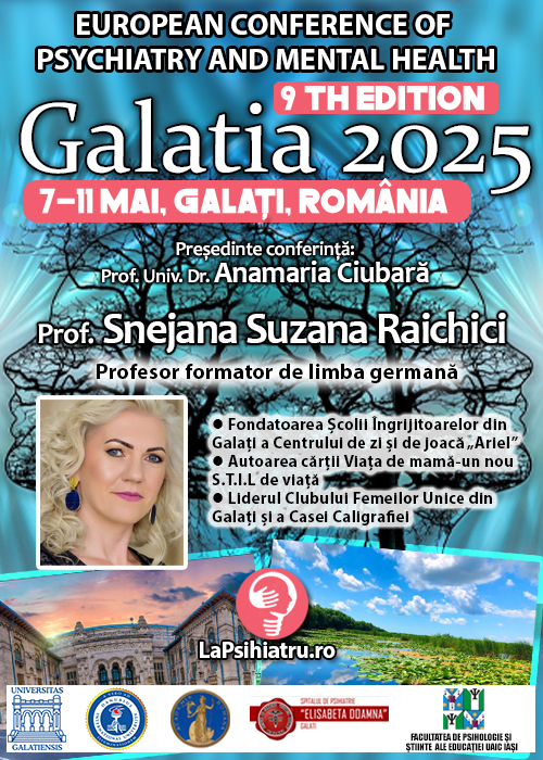 Prof. Snejana Suzana Raichici și puterea de a schimba destine. Conferința de Psihiatrie Galatia 2025