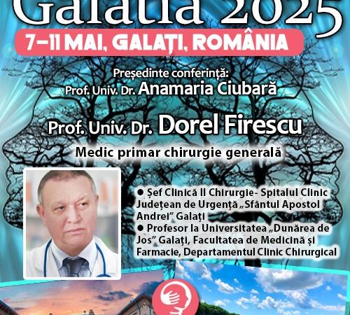 Prof. Univ. Dr. Dorel Firescu: Impactul problemelor psihiatrice asupra rezultatelor postoperatorii ale pacienților oncologici. Conferința de Psihiatrie Galatia 2025