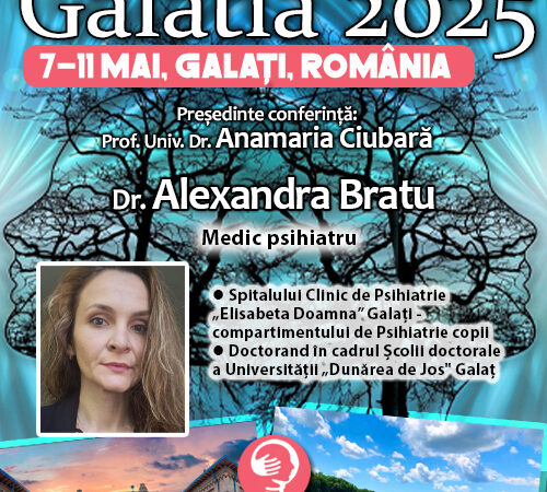 Dr. Alexandra Bratu: Factori predictori ai suicidului la adolescenții cu tulburări de alimentație. Conferința de Psihiatrie Galatia 2025