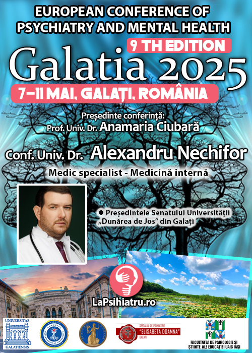 Conf. Univ. Dr. Alexandru Nechifor: Microbiota și tulburările afective, rolul disbiozei în depresie și anxietate. Conferința de Psihiatrie Galatia 2025