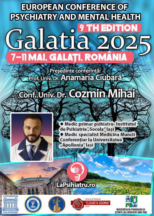 Conf. Univ. Dr. Cozmin Mihai: Alcoolul – de la creativitate la degradare umană. Conferința de Psihiatrie Galatia 2025