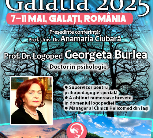 Prof. Univ. Dr. Georgeta Burlea: Bazele științifice ale brevetului „Aparat pentru etapa de învățare a scris-cititului”. Marcă OSIM „LUDOLEXOGRAF”. Conferința de Psihiatrie Galatia 2025