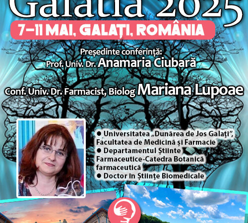 Conf. Univ. Dr. Farmacist, Biolog Mariana Lupoae: Uleiurile esențiale vegetale și rolul lor în reglarea emoțională. Conferința de Psihiatrie Galatia 2025