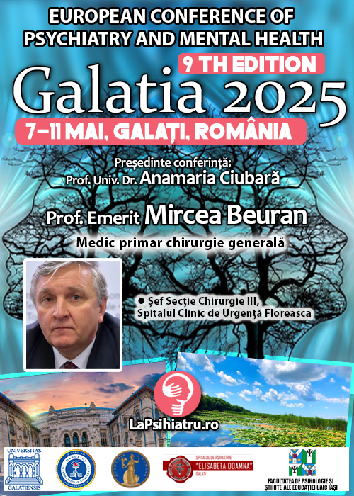 Prof. Emerit Dr. Mircea Beuran: Adaptare și reziliență în sistemele de sănătate din România. Conferința de Psihiatrie Galatia 2025