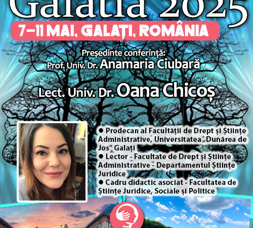 Lect. Univ. Dr. Oana Chicoș: Frica și anxietatea. Conferința de Psihiatrie Galatia 2025