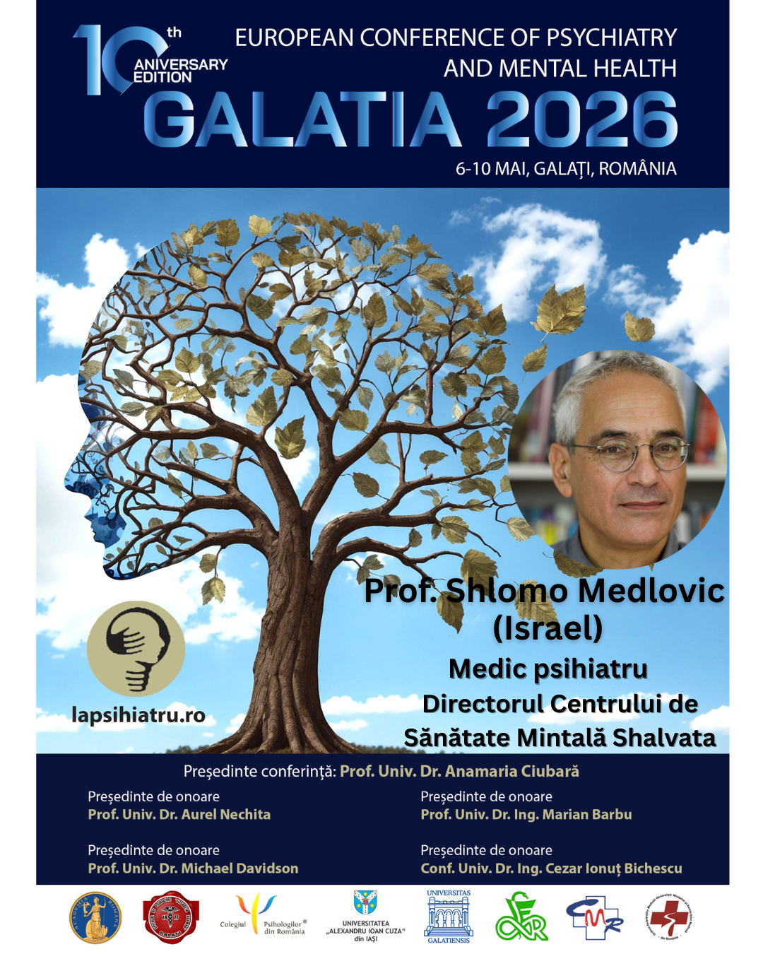 Galatia 2026, ediția jubiliară. Prof. Shlomo Medlovic, medic psihiatru