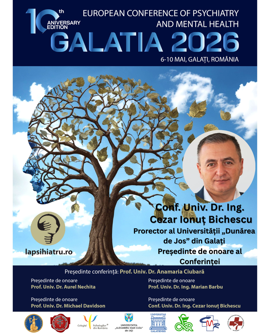 Galatia 2026, ediția jubiliară. Conf. Univ. Dr. Ing. Cezar Ionuț Bichescu, președinte de onoare al Conferinței