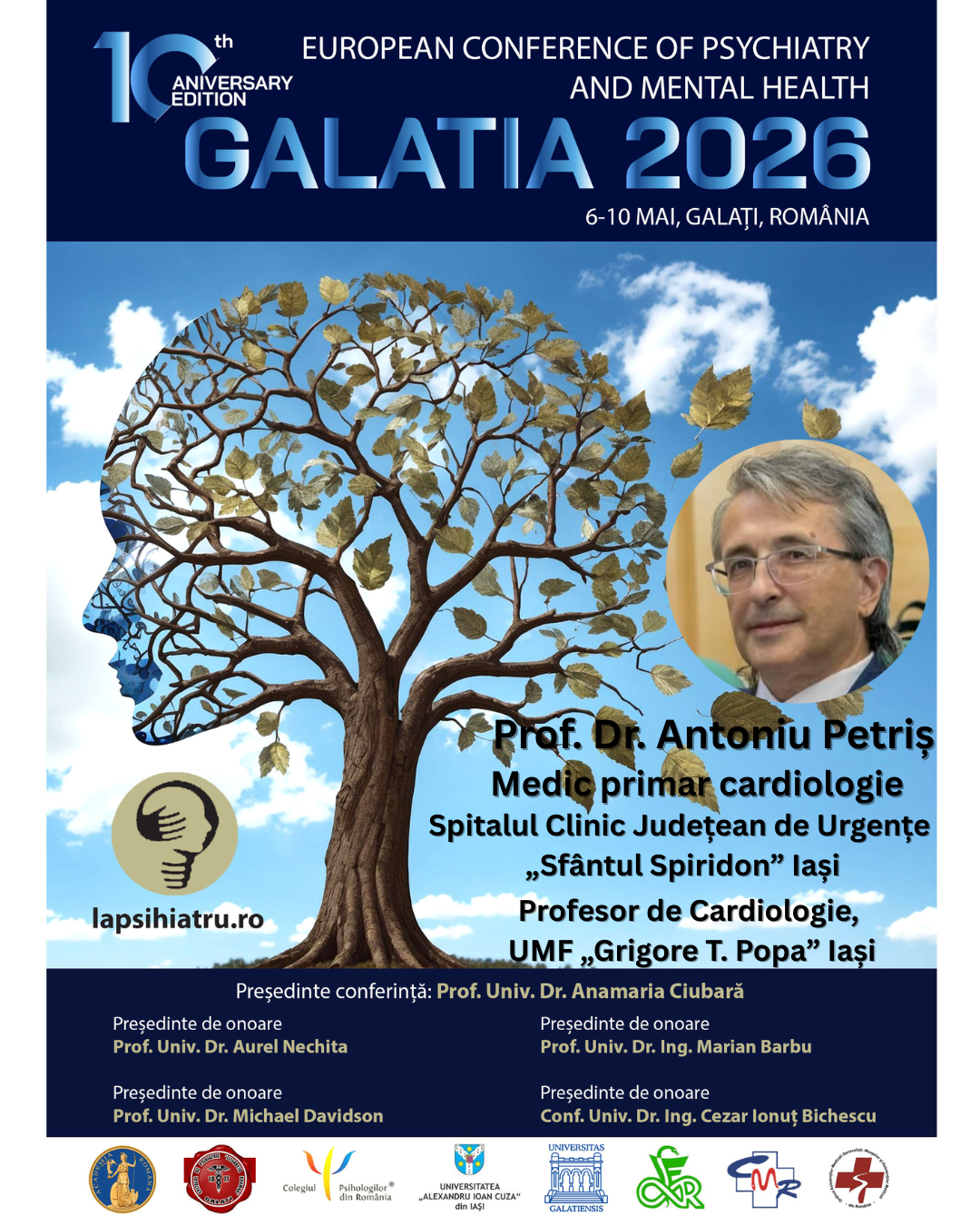 Galatia 2026, ediția jubiliară. Prof. Univ. Dr. Antoniu Petriș, medic primar cardiolog