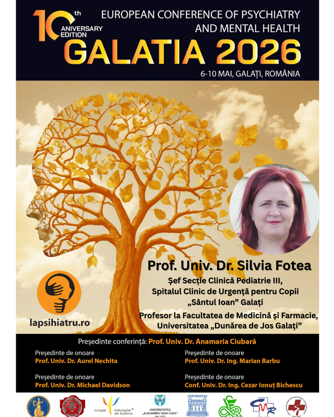 Galatia 2026, ediția jubiliară. Prof. Univ. Dr. Silvia Fotea, medic primar pediatru
