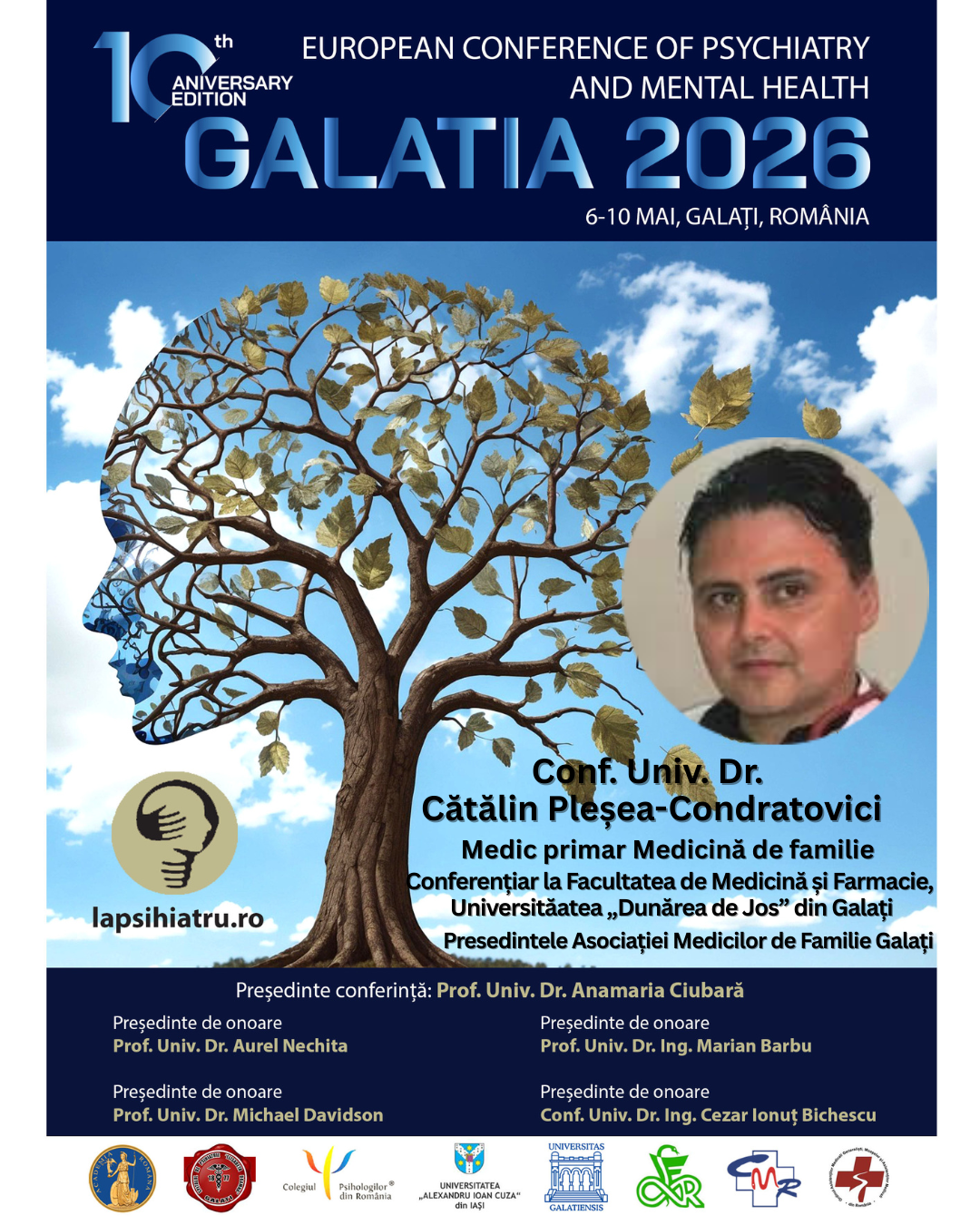Galatia 2026, ediția jubiliară. Conf. Univ. Dr. Cătălin Pleșea-Condratovici