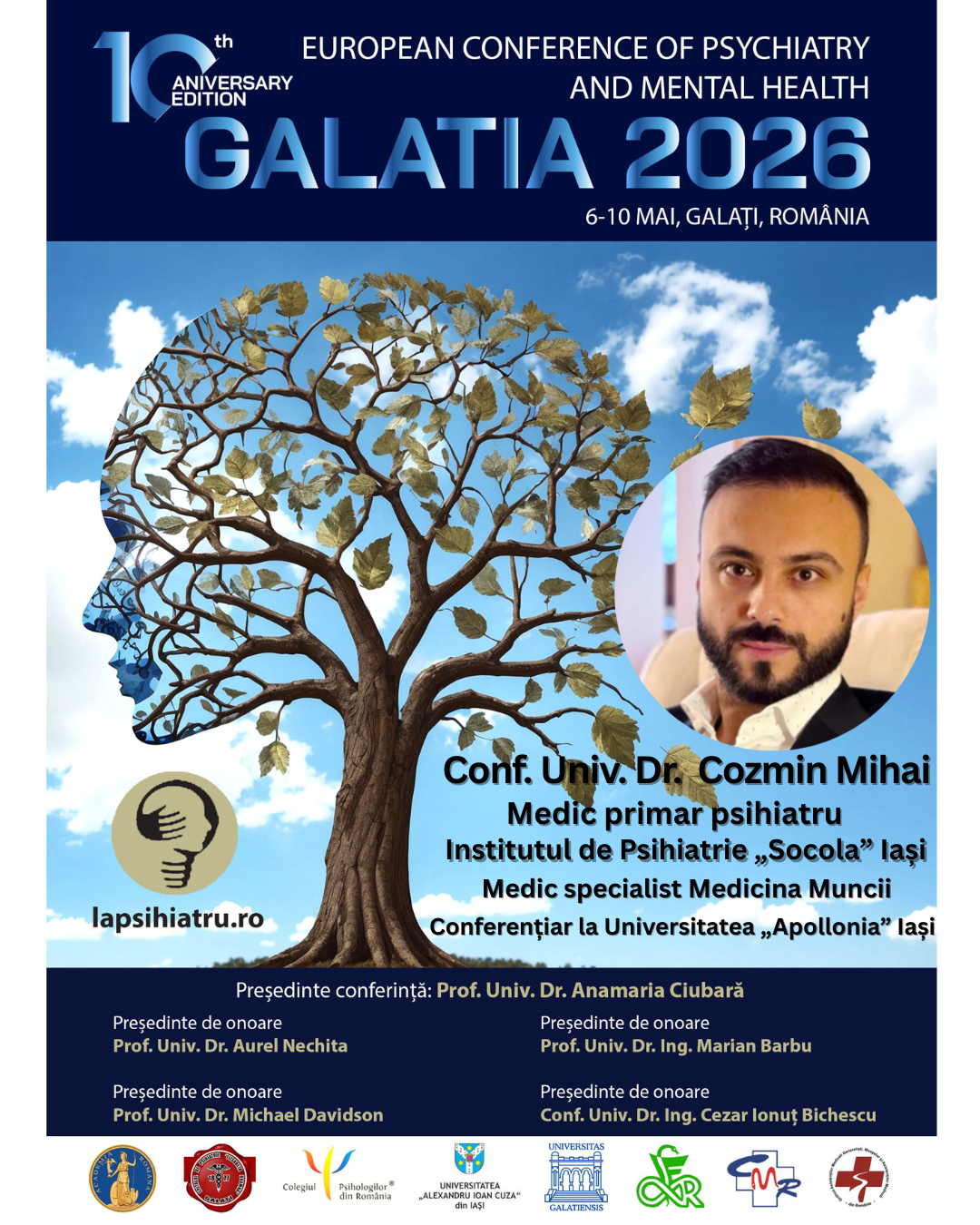 Galatia 2026, ediția jubiliară. Conf. Univ. Dr. Cozmin Mihai