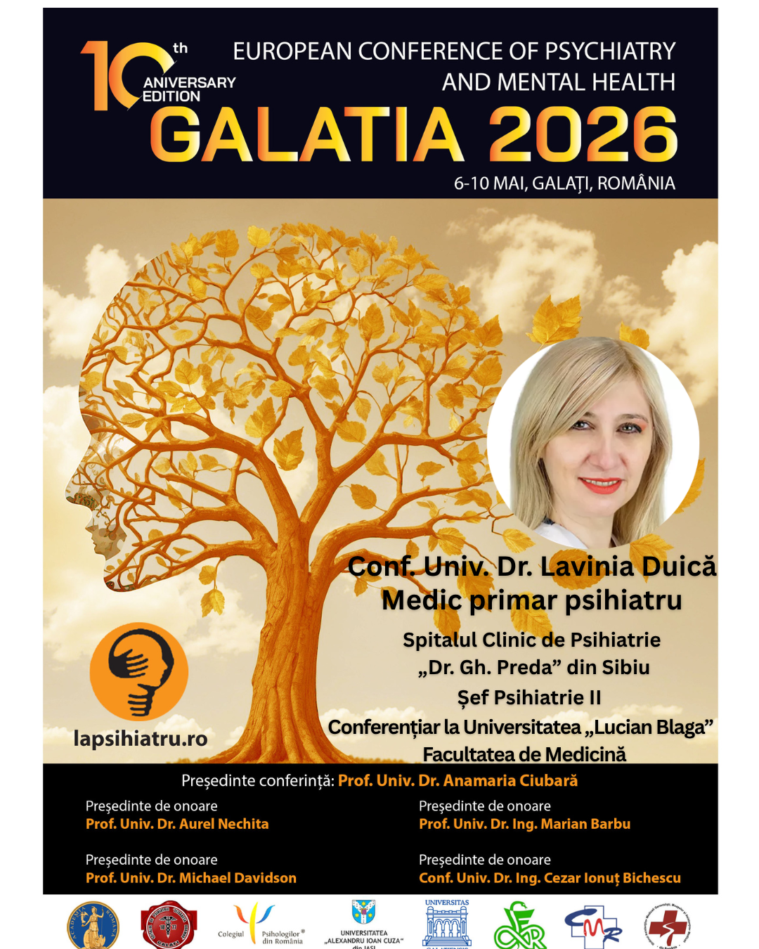 Galatia 2026, ediția jubiliară. Conf. Univ. Dr. Lavinia Duică