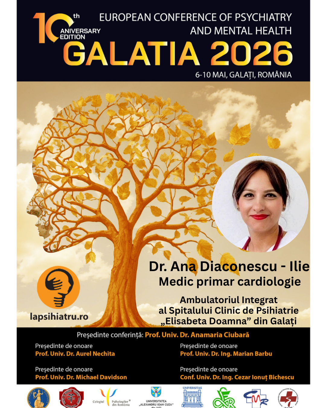 Galatia 2026, ediția jubiliară. Dr. Ana Diaconescu – Ilie