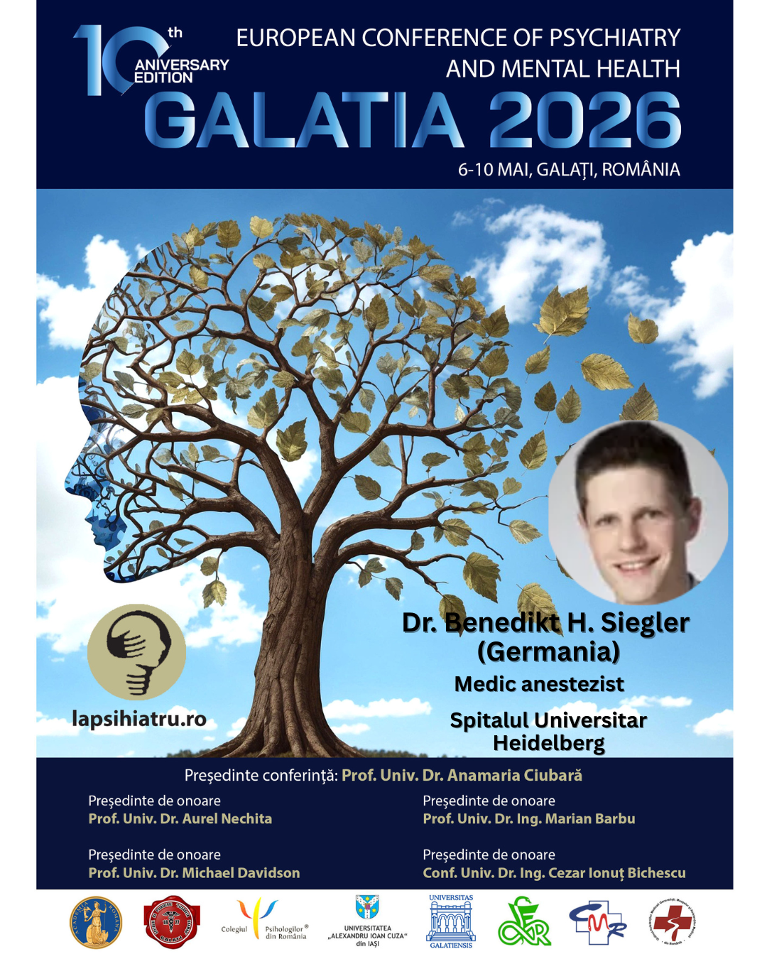 Galatia 2026, ediția jubiliară. Dr. Benedikt H. Siegler, expert în mecanismele imunologice ale sepsisului