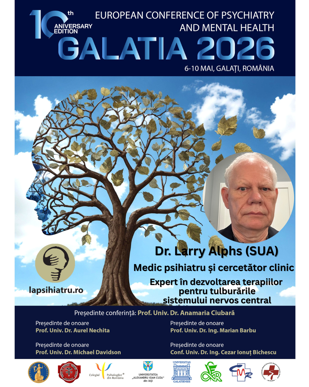 Galatia 2026, ediția jubiliară. Dr. Larry Alphs