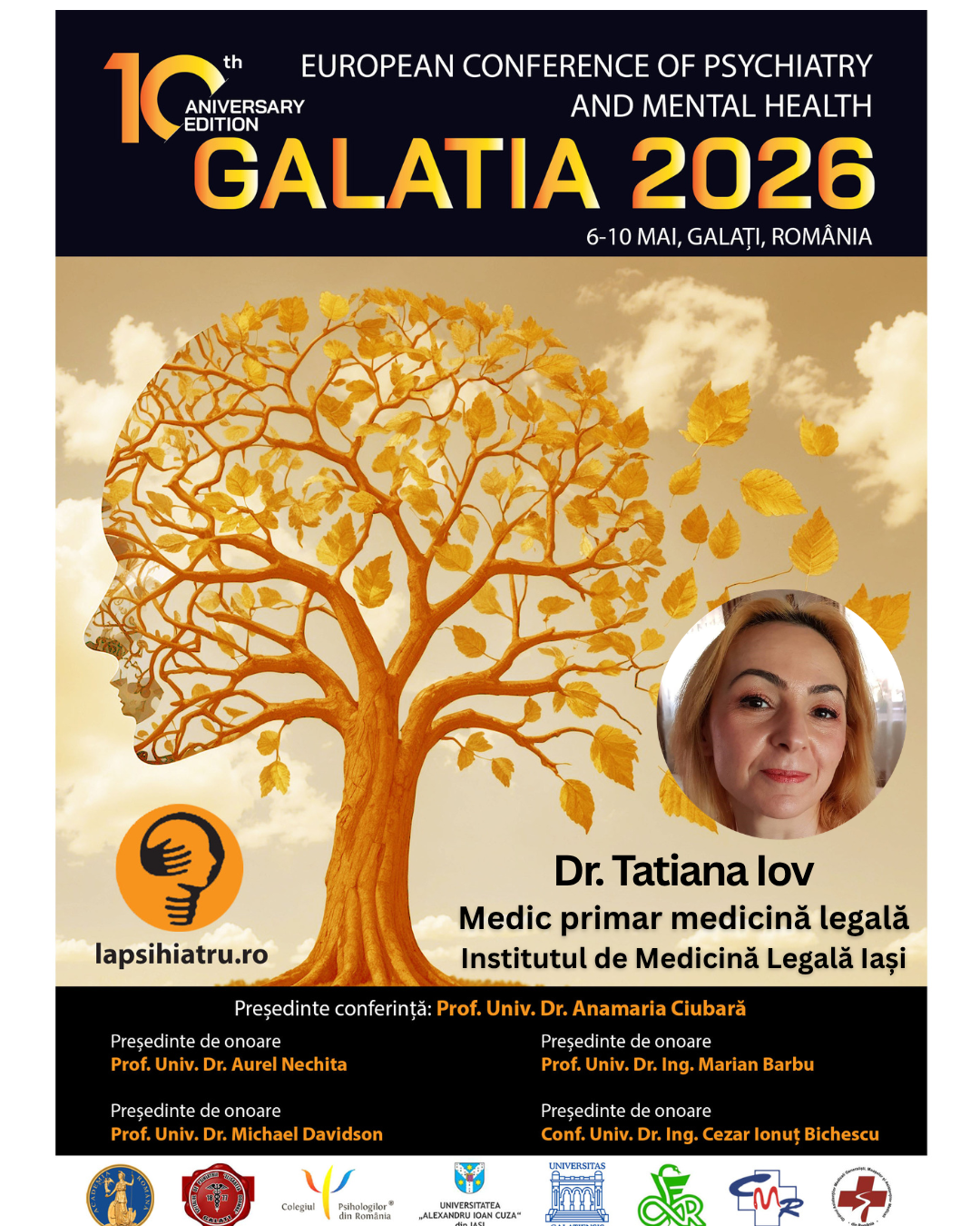 Galatia 2026, ediția jubiliară. Dr. Tatiana Iov