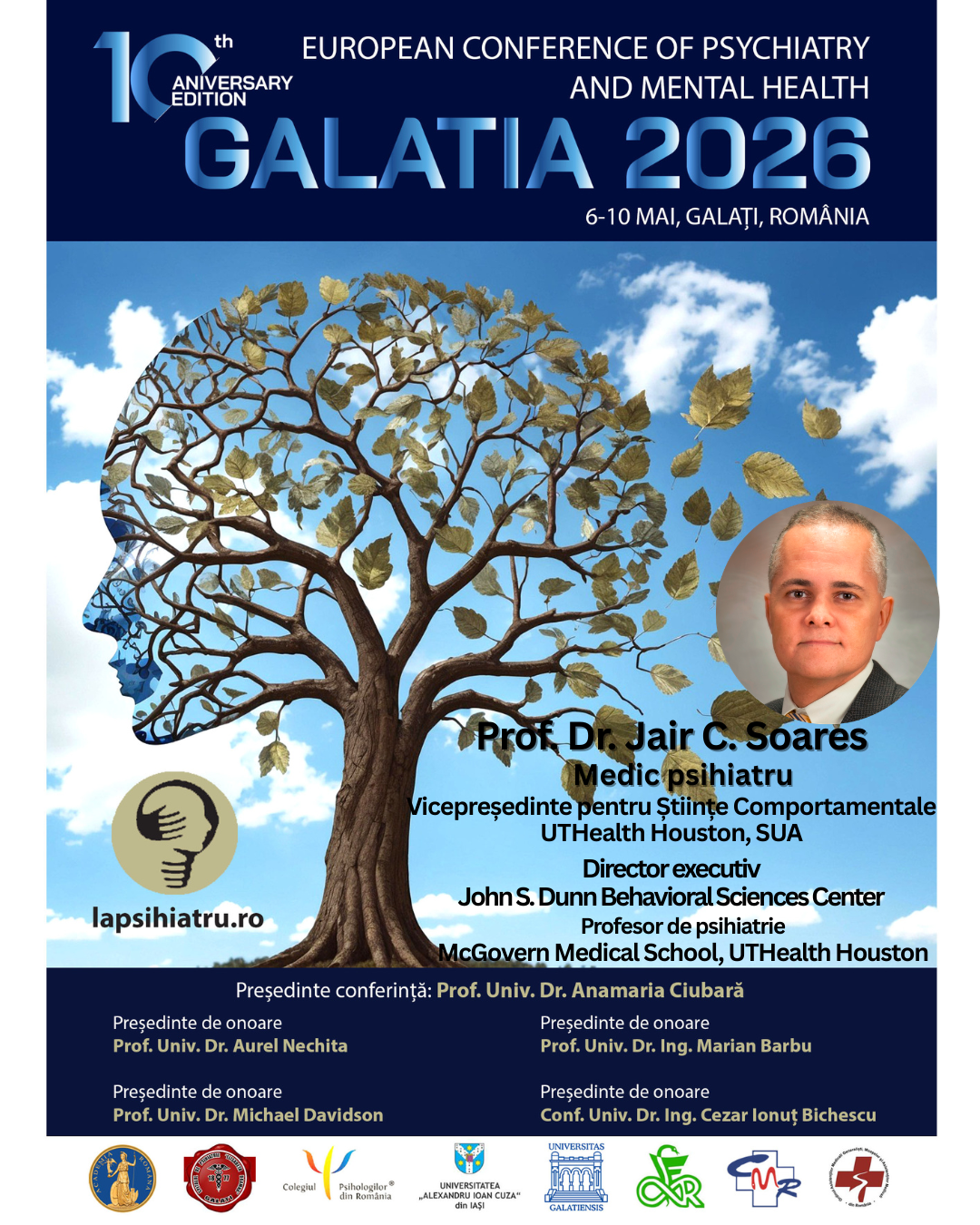 Galatia 2026, ediția jubiliară. Prof. Dr. Jair C. Soares