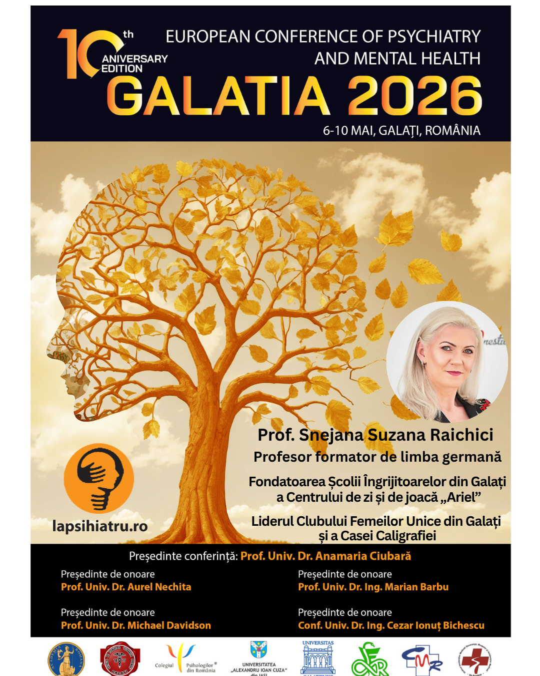 Galatia 2026, ediția jubiliară. Prof. Snejana Suzana Raichici