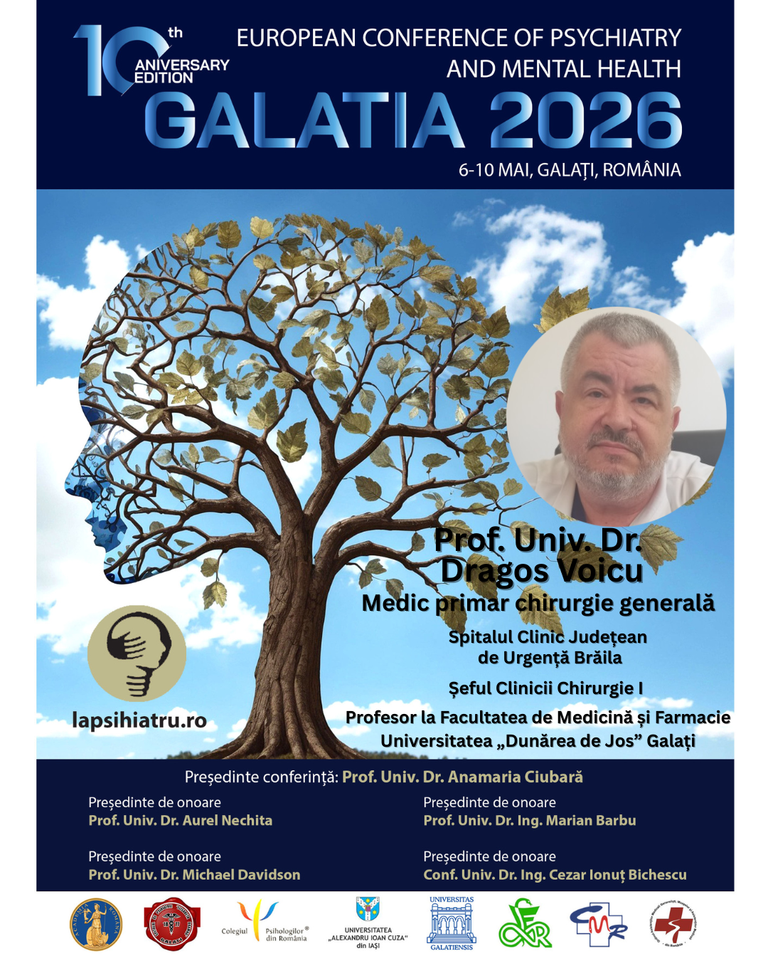 Galatia 2026, ediția jubiliară. Prof. Univ. Dr. Dragoș Voicu