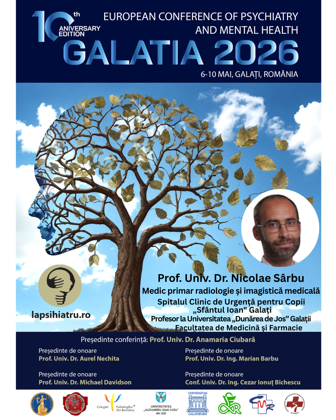 Galatia 2026, ediția jubiliară. Prof. Univ. Dr. Nicolae Sârbu