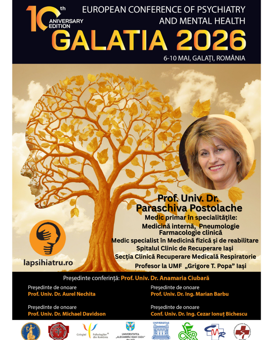 Galatia 2026, ediția jubiliară. Prof. Univ. Dr. Paraschiva Postolache