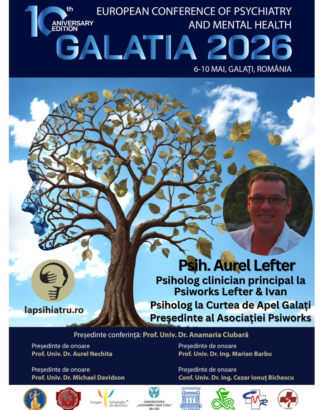 Galatia 2026, ediția jubiliară. Psiholog Aurel Lefter