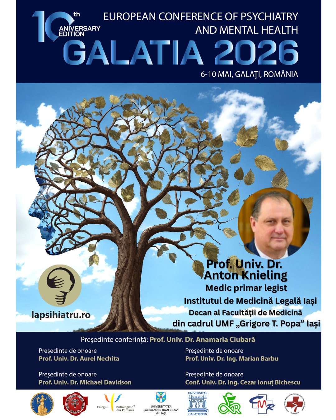 Galatia 2026, ediția jubiliară. Prof. Univ. Dr. Anton Knieling
