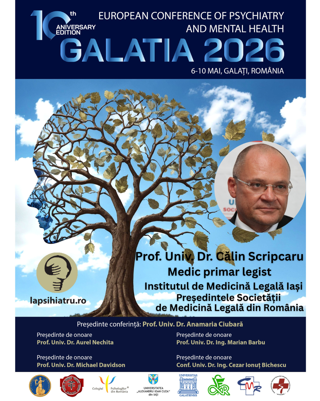 Galatia 2026, ediția jubiliară. Prof. Univ. Dr. Călin Scripcaru