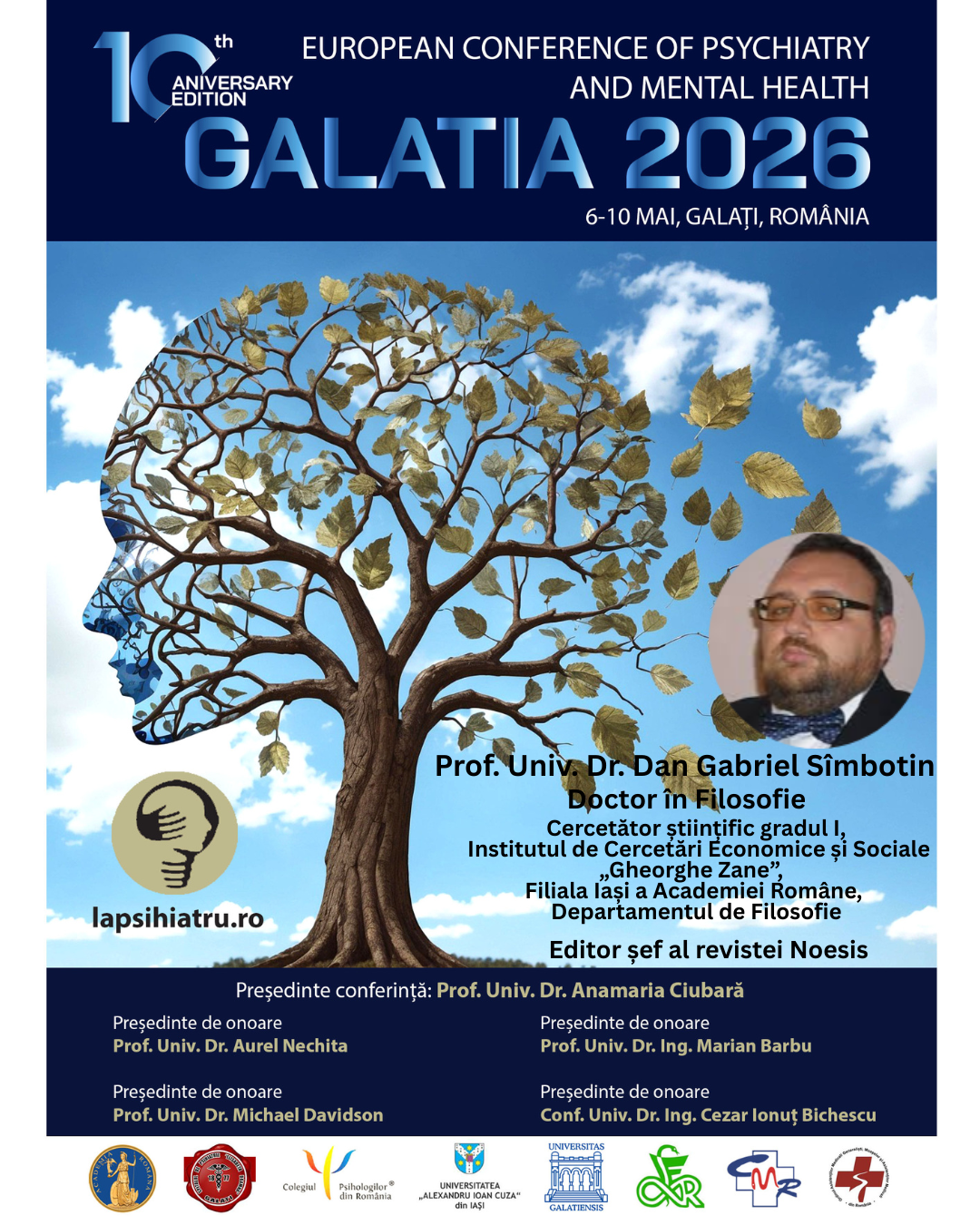 Galatia 2026, ediția jubiliară. Prof. Univ. Dr. Dan Gabriel Sîmbotin