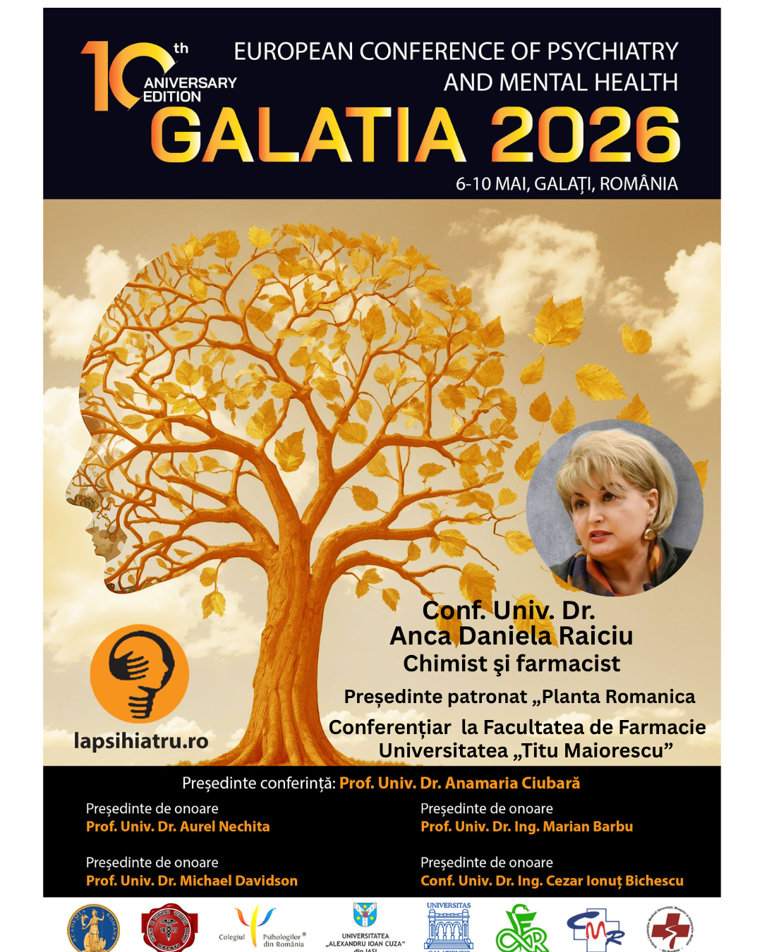 Galatia 2026, ediția jubiliară. Conf. Univ. Dr. Anca Daniela Raiciu