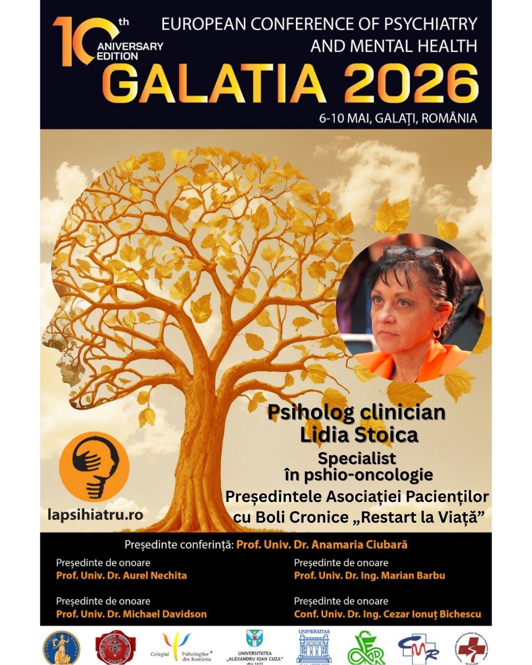 Galatia 2026, ediția jubiliară. Psiholog Lidia Stoica